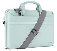 DOMISO Laptoptasche 15,6 zoll Laptop Tasche Notebook Tasche Laptop Bag für 15,6 Zoll HP Lenovo Dell XPS ASUS,für 16 Zoll MacBook Pro M4/M3/M2/M1 Pro/Max,Wasserdicht Aktentasche Schultertasche,Minzgrün