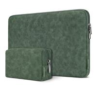DOMISO Laptoptasche 17 Zoll Laptophülle 17 Zoll Notebook Case Wasserdicht Stoßfest Laptop Schutzhülle Sleeve für 17,3" Lenovo/HP/Dell/Asus,Dunkelgrün