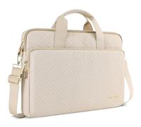 DOMISO Laptoptasche 17 Zoll Laptophülle Laptop Tasche Hülle | Wasserdicht Laptop Schutzhülle Case für 17" 17,3" HP/Dell/Lenovo/ASUS/Acer/LG/MSI Gaming Laptop/Razer Blade 17/18,Beige