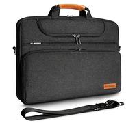 DOMISO Laptoptasche 17 Zoll Wasserdicht Laptop Tasche Aktentasche Herren Business Schultertasche Notebooktasche für 17-17.3" Notebooks/Dell/Lenovo/Acer/HP/MSI/ASUS, Schwarz