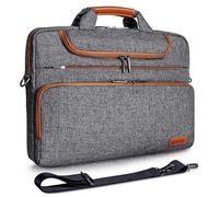 DOMISO Laptoptasche 17 Zoll Wasserdicht Laptop Tasche Aktentasche Herren Schultertasche Notebooktasche Business für 17-17.3" Notebook/Dell/Lenovo/Acer/HP/MSI/ASUS, Dunkelgrau