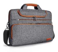 DOMISO Laptoptasche, 17 Zoll, wasserdicht, Laptoptasche, Herren, Business, für 17-17,3 Zoll Notebook/Dell/Lenovo/Acer/HP/MSI/ASUS, Dunkelgrau 2