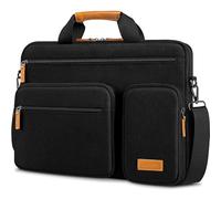 DOMISO Laptoptasche 18 Zoll Wasserabweisend Business Aktentasche Herren Laptop Schultertasche Notebook Tasche für 18-Zoll Gaming-Laptops/ASUS ROG Strix Scar 18 & G18 (2023-2025), Schwarz+Braun
