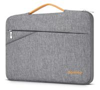 DOMISO Laptoptasche Laptop Tasche Hülle Notebook Sleeve Case Bag Schutzhülle Kompatibel mit 15 Zoll MacBook Air M4 M3 M2,MacBook Pro,14-15 Zoll HP Dell ASUS Lenovo,Laptophülle Damen mit Griff,Grau