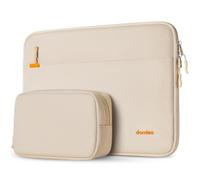 DOMISO Laptoptasche Laptop Tasche Hülle Notebook Sleeve Case Bag Schutzhülle Kompatibel mit Mac Book Pro 14 M4 M3 M2/Mac Book Pro Max,13-13,3 Zoll Dell,Lenovo,Laptophülle mit Zubehörtasche,Beige