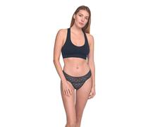 DON ALGODON | 12er-Pack Damen-Tangas, außergewöhnliche Qualität und Weichheit, Stück: 2 Stück je Farbe - Schwarz/Granat/Leder/Grün/Weiß/Indigoblau, Stoff: 90% Polyamid, 10% Elastan