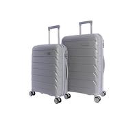 Don Algodon Kofferset - Reisekoffer-Set - Kabinenkoffer - Reisekoffer - Kabinenkoffer 55 x 40 x 20 cm und mittlerer Koffer 4 Räder - Mittelgroßer Reisekoffer - Kabinenkoffer, grau, 64x44x24 cm,