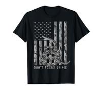 Don 't Tread On Me weiß camo American Flagge Schlange T-Shirt