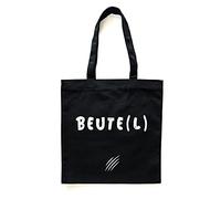Donari® Baumwolltasche Schwarz mit Spruch - Jutebeutel Einkaufen - Stoffbeutel für Lebensmittel aus 100% Baumwolle - Stofftasche nachhaltig Bedruckt für den Einkauf (Beute(l))