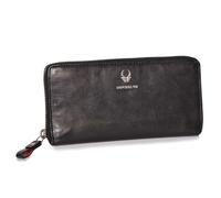 DONBOLSO Geldbörse Damen Lissabon XL - Portemonnaie aus echtem Nappaleder mit RFID-Schutz - 13 Kartenfächer - Großes Format 10.5 x 20 cm - Stilvoller Geldbeutel für jeden Tag - Schwarz