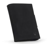 DONBOLSO Wallet NextGen Leder I Slim Wallet mit Münzfach I Geldbeutel mit RFID Schutz I Kartenetui bis 11 Karten I Mini Portemonnaie für Herren und Damen I Geldbörse I Vintage Schwarz