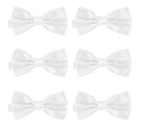 DonDon 6er Set Herren Fliege 12 x 6 cm gebunden und längenverstellbar