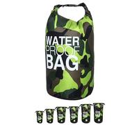 DonDon Dry Bag wasserdichte Tasche 2l, 5l, 10l, 15l, 20l, 30l Pack-Sack Beutel mit Schultergurt - Camouflage 2 Liter