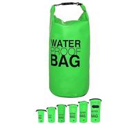DonDon Dry Bag wasserdichte Tasche 2l, 5l, 10l, 15l, 20l, 30l Pack-Sack Beutel mit Schultergurt - grün 20 Liter