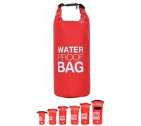 DonDon Dry Bag wasserdichte Tasche 2l, 5l, 10l, 15l, 20l, 30l Pack-Sack Beutel mit Schultergurt - rot 20 Liter