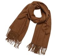 DonDon Schal Damen Winter Wollschal Winterschal groß und flauschig 200 x 70 cm - Braun