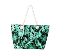 DonDon Strandtasche mit Reißverschluss, Große Strandtasche XXL, Shopper Tasche Damen - Praktische Beach bag Umhängetasche Damen Badetasche für Strand und Meer