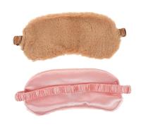 DONFAMDS 2stücke Weiche Plüsch Schlafmasken Für Mädchen Flauschige Und Süße Cartoon-augenmaske Nickerchen Für Hause Lichtundurchlässig Und