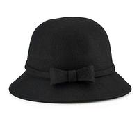 DongBao Damen 1920er Jahre Vintage Wolle Filz Cloche Eimer Melone Derby Church Hüte für Frauen