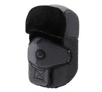 DongBao Herren Damen Wasserdicht Fliegermütze Winddicht Trappermütze Warme Wintermütze mit Ohrenklappen Thermal Bomber Mütze Uschanka Russen Mütze