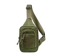 DONGKER Tactical Sling Chest Bag, Taktisch Brusttasche, Kleine Military Schultertasche Umhängetasche aus 1000D Nylon fur Trekking Camping Wandern Reisen