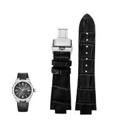 dongriuk Herren Lederarmband für Maurice Lacroix AIKON AI6008 AI1018 AI6038 Uhrenkette Armband(Black - Steel-B)