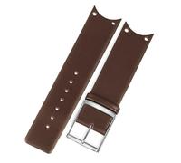 dongriuk Uhrenarmband aus echtem Kalbsleder für Calvin Klein KOH23101 KOH23307 Uhrenarmband(Brown-silver)