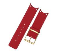 dongriuk Uhrenarmband aus echtem Kalbsleder für Calvin Klein KOH23101 KOH23307 Uhrenarmband(Red-gold)
