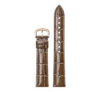 dongriuk Uhrenarmband Aus Echtem Leder Für Cartier Tank Santos Dumont(Brownr,19mm)