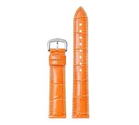 dongriuk Uhrenarmband Aus Echtem Leder Für Cartier Tank Santos Dumont(Oranges,19mm)