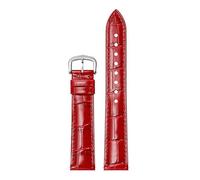dongriuk Uhrenarmband Aus Echtem Leder Für Cartier Tank Santos Dumont(Reds,20mm)