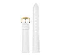 dongriuk Uhrenarmband Aus Echtem Leder Für Cartier Tank Santos Dumont(Whiteg,19mm)