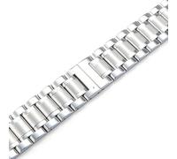 dongriuk Uhrenarmband Stahlband für Hamilton Khaki Jazz Eternal Field Uhrenkette mit Butterfly-Verschluss(Silver,20mm)