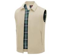 donhobo Herren Weste Jacke Ultraleicht Atmungsaktive Outdoor Dünne Ärmellose Übergangsjacke Sommer Arbeit Gilets Tops Fashion Freizeitweste (Helles Khaki, 3XL)
