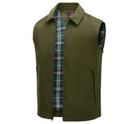 donhobo Herren Weste Jacke Ultraleicht Atmungsaktive Outdoor Dünne Ärmellose Übergangsjacke Sommer Arbeit Gilets Tops Fashion Freizeitweste (Armeegrün, L)