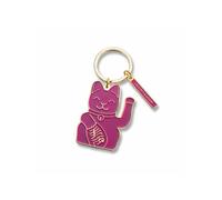 Donkey Maneki Neko Keyring - Purple