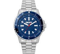 Donna Karan New York Active Herrenuhr silber blau