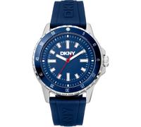 Donna Karan New York Active Herrenuhr silber blau
