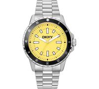 Donna Karan New York Active Herrenuhr silber gelb