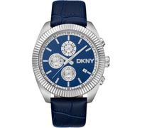 Donna Karan New York Everyday Herrenuhr Chronograph silber blau