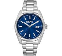 Donna Karan New York Everyday Herrenuhr silber blau
