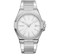 Donna Karan New York Everyday Modernist Herren Armbanduhr Silber