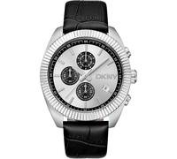 Donna Karan New York Herrenuhr Chronograph silber schwarz