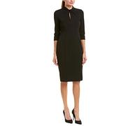 Donna Morgan Damen Etuikleid aus Stretch-krepp mit 3/4-ärmeln und Verdrehtem Ausschnitt Lässiges Business-Kleid