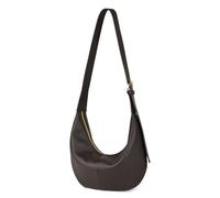 DONNAIN Halbmond Tasche Damen Leder, Crossbody Moon Bag, Lederhandtasche Damen Echtleder, Hobo bag, Umhängetasche, Beuteltasche mit verstellbarem Riemen