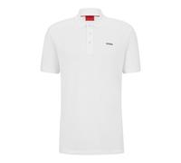 Hugo Poloshirt Donos222 Herren Baumwoll-Piqué Regular Fit Weiß L