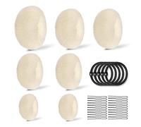 Donut Hair Bun Set,7 Stück Donut-Haarknoten(4Größe),mit 10 elastischen Haarband,20 U-Form Haarspange Haarnadel,Duttkissen Frisurenhilfe Set,Haarknoten Former(Golden)