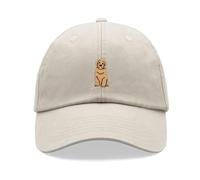 Doodle Dog Golden Baseball Cap Vintage Washed Unisex Dad Hat Adjustable Labradoodle, Goldendoodle, stone, Einheitsgröße