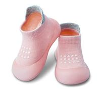 Dookeh Krabbelschuhe Baby (A3-Rosa, 9-12 Monate, EU Size 19, Fabrikgröße Auf Schuhen gedruckt 20/21)