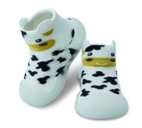 Dookeh Krabbelschuhe Baby, Lauflernschuhe Kinder, rutschfeste Hüttenschuhe Sockenschuhe für Mädchen Junge (A2-Weiß, EU Schuhgrößensystem, Kleinkind, Alter (von/bis), M, 18 Monate, 24 Monate)